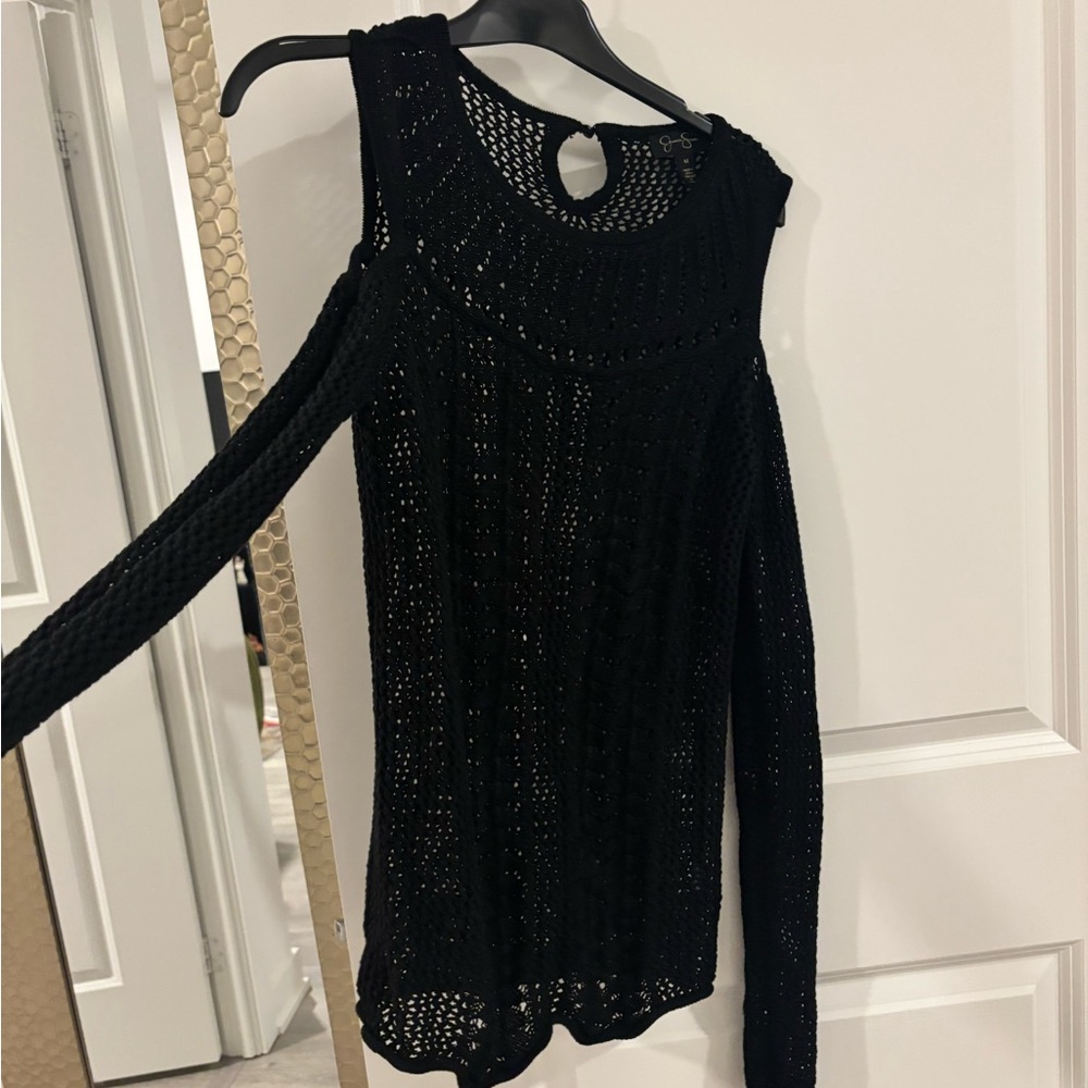 Jessica Simpson Black cold Shoulder Sweater